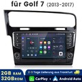 Für VW Golf VII MK7 2012-2020 9"Android14 Autoradio CarPlay GPS Navi 2+32GB DAB+
