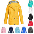 Windbreaker Damen Kapuzenjacke Jacke Kapuze Regenmantel Wasserdicht Windjacke