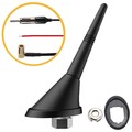✅ Kurzstab Antenne für Auto DAB / DAB+/ FM mit 10cm Verstärker DIN SMB Adapter ✅