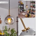 Hänge Lampen Pendel Leuchte Wohn Schlaf Ess Zimmer Kugelleuchte Rauchglas modern