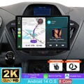 13" Android 14 CarPlay 64G Autoradio GPS BT DAB+ Für Ford Transit Tourneo Custom