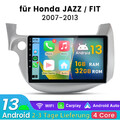 10,1'' DAB+ Carplay Android 13 Autoradio GPS NAV FM für Honda Jazz Fit 2007-2013