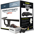 Für PEUGEOT 2008 I Typ CU Anhängerkupplung starr +eSatz 13pol uni 13-19 NEU