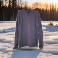 Herren Pullover Strick Sweater Pulli L.O.G.G. H&M Feinstrick Gr.L Grau