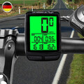 Kabellos Fahrradcomputer Tachometer LCD Funk Fahrrad Kilometerzähler Wasserdicht