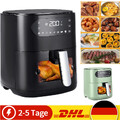 Heißluftfritteuse Fritteuse Heißluft Airfryer 6L digital 1500W LED-Touchscreen
