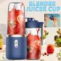 400ML Tragbarer Mixer für Smoothies/Shakes Smoothie Maker USB Mini Standmixer DE