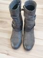 Mjus Unisa Geox  Damenstiefeletten Gr. 36 Leder khaki warmgefüttert
