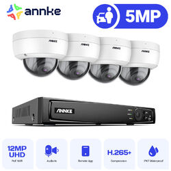 ANNKE POE 5MP Überwachungskamera Set Mit Mikrofon 12MP NVR Fernzugriff 3D DNR
