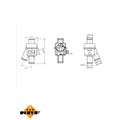 ORIGINAL® Nrf 725018 Thermostat, Kühlmittel passend für Opel CORSA C MERIVA A