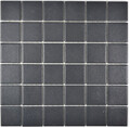 Keramik Mosaik Fliese soft schwarz RUTSCHEMMEND RUTSCHSICHER Duschtasse ...