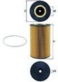Ölfilter MAHLE ORIGINAL OX 425D Filtereinsatz für MAN HOCL für VISEON C Series