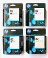 Original Tinte HP DesignJet 500 800 815 PS / Nr. 10 + 82 BK/C/M/Y Cartridges