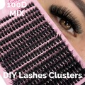 1 Box Cluster-Wimpern Einzelne Wimpernverlängerung Cd-Curl Gemischte Länge ❶