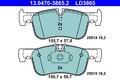 Bremsbelagsatz Scheibenbremse ATE Ceramic 13.0470-3865.2 für BMW F20 F22 F23 F21