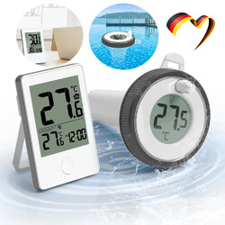 Funk Thermometer für Pool, Poolthermometer, Schwimmend Thermometer, digitalem