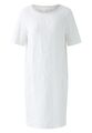 OUI  sommerliches Kleid im Leinen-Baumwollpatch in Weiß  NEU