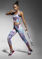 Y17 Sportcapri Leggings Fitness Sport Muster Radler Jogging Yoga 3/4 Hose Caty70