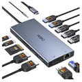 Laptop Dockingstation 15 in 1 USB-C HDMI DisplayPort Ethernet 4K