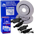 ATE PowerDisc BREMSSCHEIBEN 280mm + BELÄGE VORNE für VW PASSAT 3B AUDI A4 B5 8D