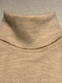 Rollkragenpulli Cashmere + Seide Marke Robertson Sand- Beige Fein- Jersey Gr. M