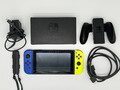 Nintendo Switch v2 Spielekonsole dunkelblau/gelb | vollständig | guter Zustand