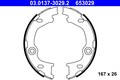 Bremsbackensatz Feststellbremse ATE 03.0137-3029.2 für HYUNDAI KIA CEE SW PRO GD