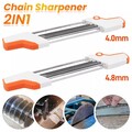 2in1 Schärfgerät Kettensäge Kettenschärfer 3/8 "p 4.0mm/4.8mm Schärfen für STIHL