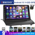 Autoradio Android13 GPS Navi Für Ford Fiesta MK6 2008-2016 1+32G WIFI RDS FM KAM