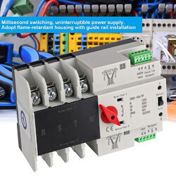 Dual Netzteil 100A,4P Automatischer Umschalter Leistungschalter Transferschalter