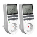 ANSMANN digitale Zeitschaltuhr, LCD-Display, 3680W, 10 Schaltzeiten - 2 Stück