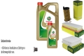 MANN-FILTER Inspektionspaket 6L CASTROL 5W-30 M passend für BMW X3 F25 X4 F26