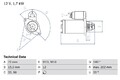 Starter Anlasser für Mercedes W204 Limo C204 Coupe 2018 -> Bosch 0986025940