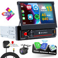 DE 4+64GB 7" 1DIN Android 13 Autoradio Apple Carplay GPS Navi Wifi Stereo+Kamera