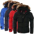 Geographical Norway Herren Winterjacke Steppjacke Parka Warme Jacke Outdoor