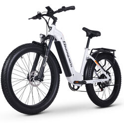 Damen eBike E-Mountainbike 26 Zoll Elektrofahrrad 48V 1000W Fatbike 840WH E-MTBCE/COC/EN15194✅Shimano 7 Gänge✅Samsung AKKU 840Wh✅