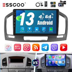 Android 13 Auto 4+64G Carplay DAB+ Autoradio GPS Cam Für Opel Insignia 2008-2012