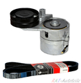 GATES Keilrippenriemen+Spannrolle für AUDI VW SKODA 2.4 2.6 2.8 Benzin Motoren