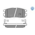 MEYLE Bremsbeläge Bremsbelegsatz hinten für Opel Frontera A Monterey