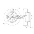 2x Tomex Brakes Scheibenbremse hinten TX73-96 | 258149