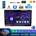 DAB+ 8-Core 9" Carplay Doppel 2 DIN Android 14 6+128G Autoradio GPS Navi RDS BT