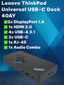 Lenovo ThinkPad Universal USB-C Dock 40AY Dockingstation mit Netzteil 90W