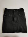 Bershka Schwarzer Jeansrock Minirock