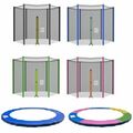 Trampolin Randabdeckung Sicherheitsnetz 6/8 Stangen Netz 244 305 366 397 427cm