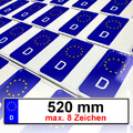 2 x amtliche EU Autoschilder Kfz Kennzeichen Nummernschilder, DIN Zertifiziert