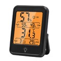 Elektronisches Thermometer und Hygrometer für den Heimgebrauch mit hintergrundb