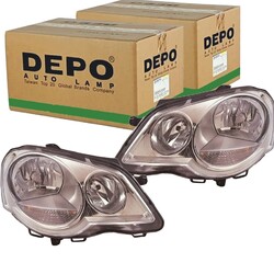 2x DEPO H7/H1 H7/H7 SCHEINWERFER SATZ passend für VW POLO LINKS+RECHTS