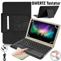 QWERTZ Bluetooth Tastatur Maus Hülle Für Samsung Galaxy Tab A9+A8 A7 S9 FE S8 S7