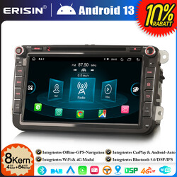 Android 14 GPS Navi DVD Autoradio für VW Seat Passat CC B6 Golf V VI 5 6 Tiguan8"√8-Kern√64GB√DAB+√Canbus√Wifi√USB√DVB-T√Bluetooth√OPS