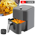 4L Heissluftfritteuse Grau Heissluft Fritteuse Backofen Grill Xl Airfryer 1500W